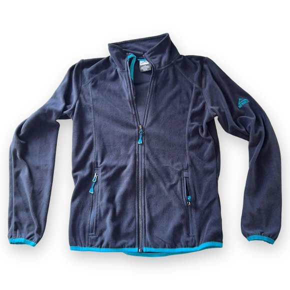 🍃2/$20🍃 McKinley Kids Zipup Fleece Jacket, Graphite, Large - Picture 2 of 10